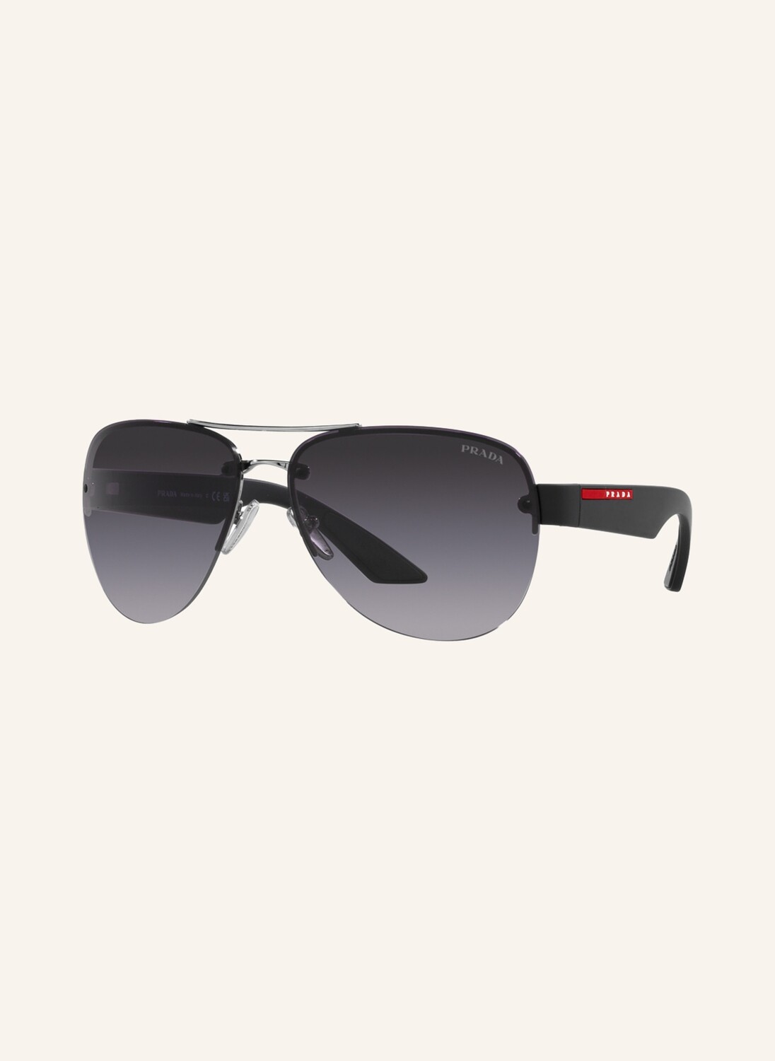 

Солнцезащитные очки PRADA LINEA ROSSA PS 55YS, серебряный