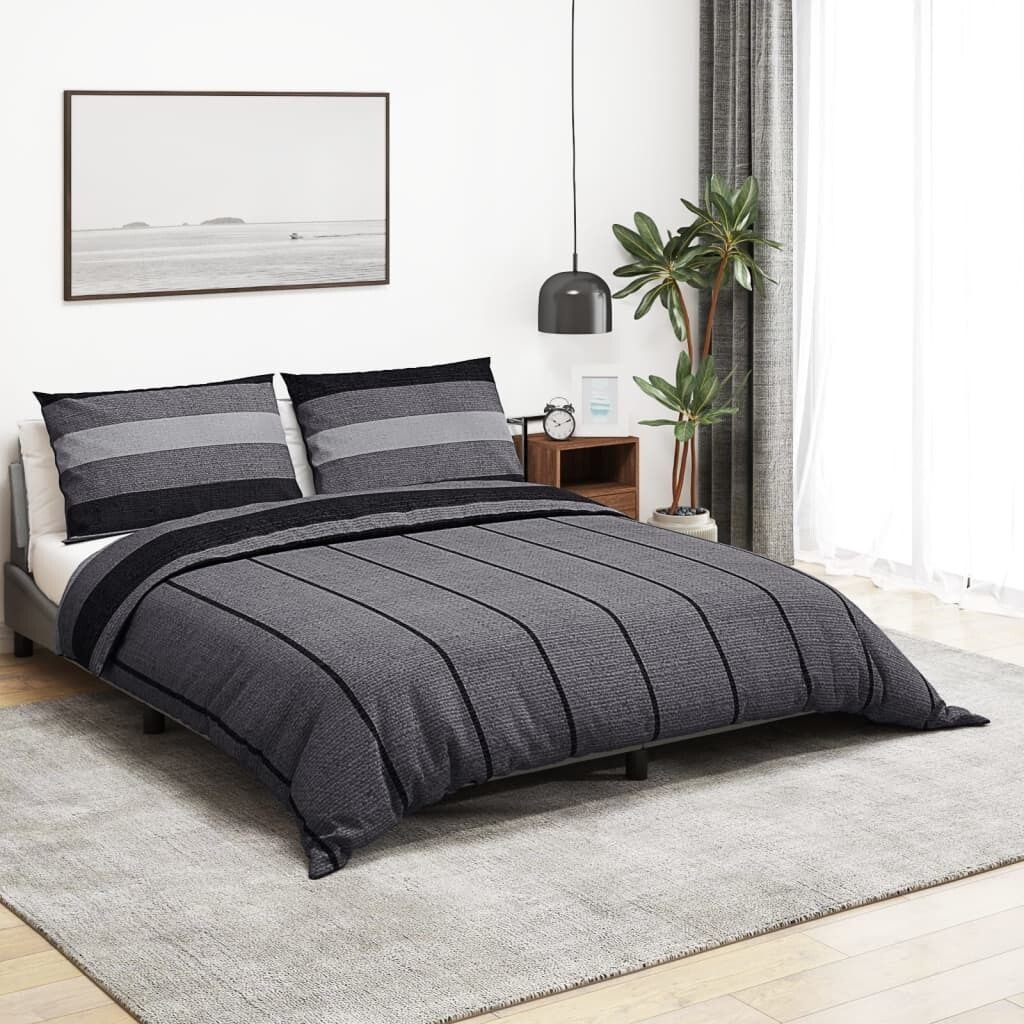 

Комплект постельного белья темно-серый 200х200 см хлопок DKD HOME DECOR