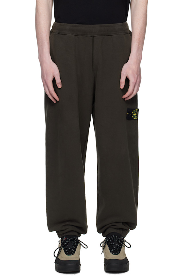 

6200004 брюки из органического хлопка с флисовой подкладкой Stone Island, серый