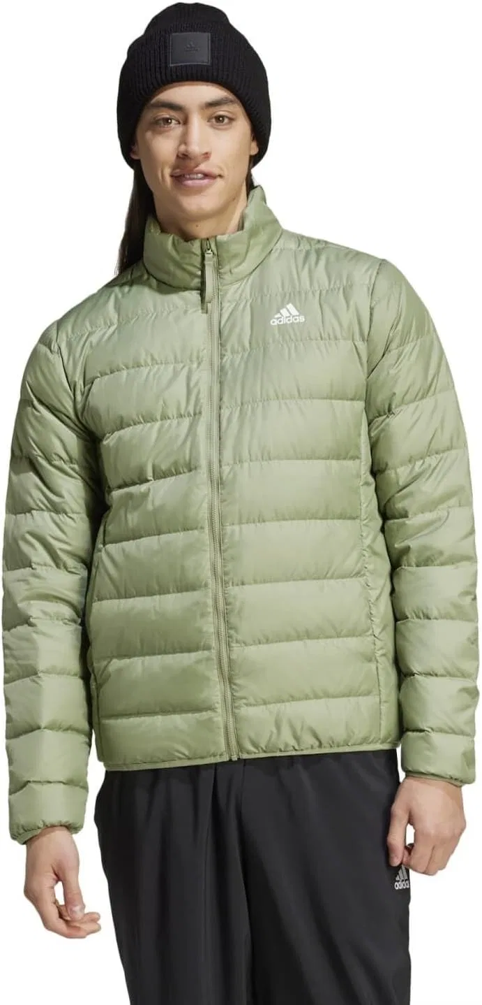 Куртка adidas Essentials Light Down, зеленый — фото 2