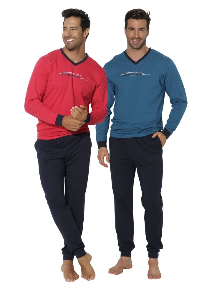 

Пижама AUTHENTIC LE JOGGER, цвет petrol-navy, rot-navy