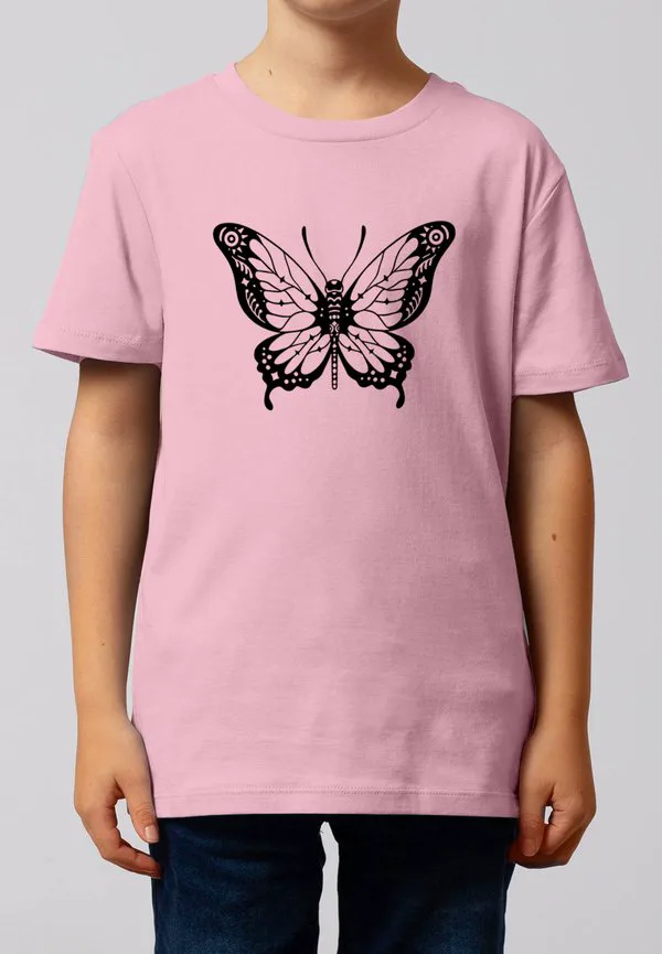 Футболка с принтом schmetterling Watapparel, Cotton Pink