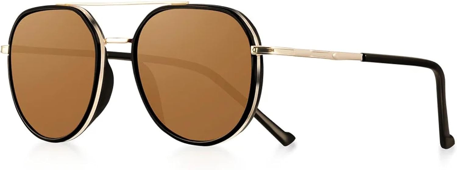 

Солнцезащитные очки для мужчин, защита от УФ-излучения, для активного отдыха, рыбалки, ретро-очки для мужчин, путешествий, пляжа, женские солнцезащитные очки TKKTLLT, C5 Gold Brown