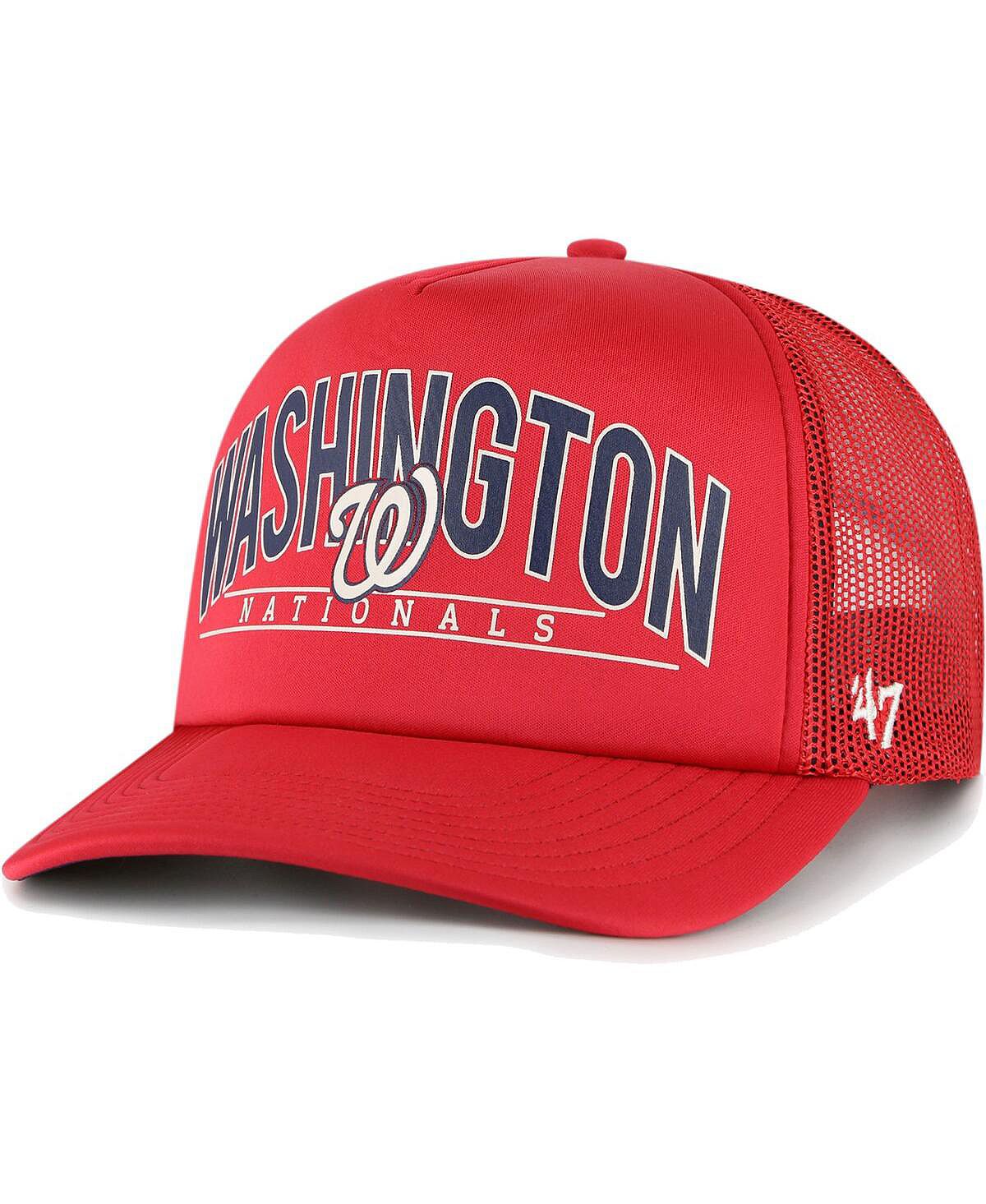 

Мужская красная кепка Washington Nationals Backhaul из пеноматериала Trucker Snapback '47 Brand