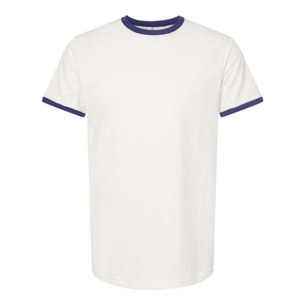 

Футболка унисекс из тонкого джерси Tultex Ringer, цвет Vintage White Inked