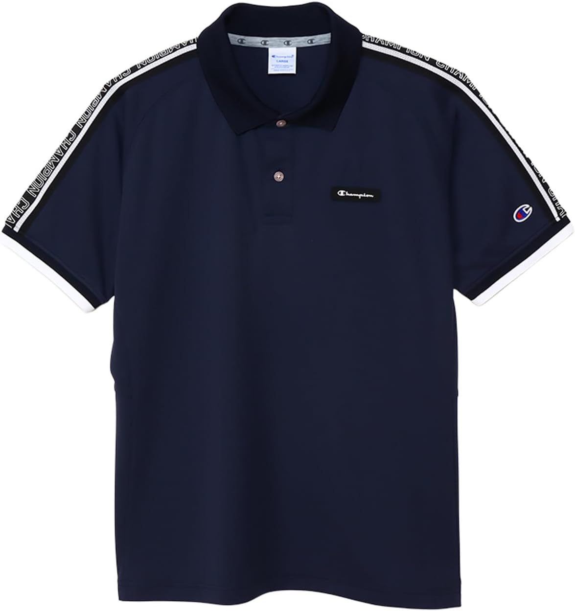 

Мужская рубашка-поло для гольфа Champion, короткий рукав, антибактериальная, влагоотводящая, быстросохнущая, с защитой от УФ-излучения, с логотипом, C3-ZG310, темно-синий
