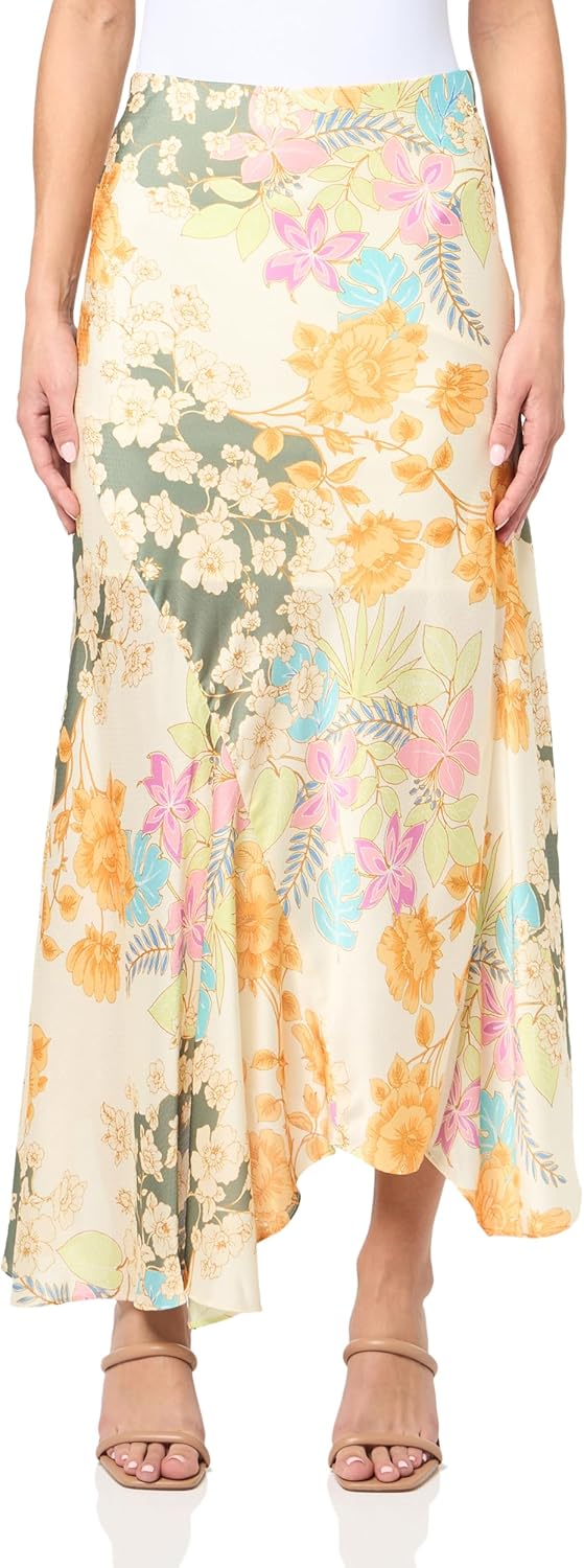 

GUESS Женская юбка Katrina Asymmetric, Gold Coast Floral Print