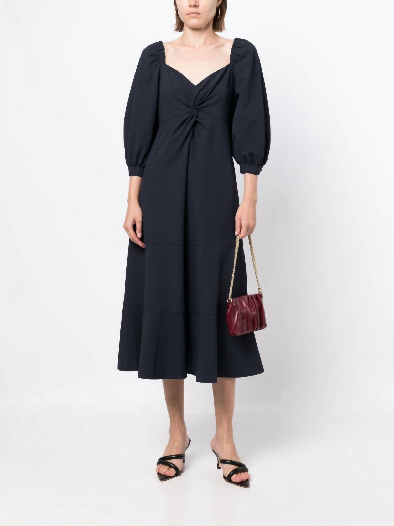 

Платье Kristina Midi в темно-синем цвете cinq a sept
