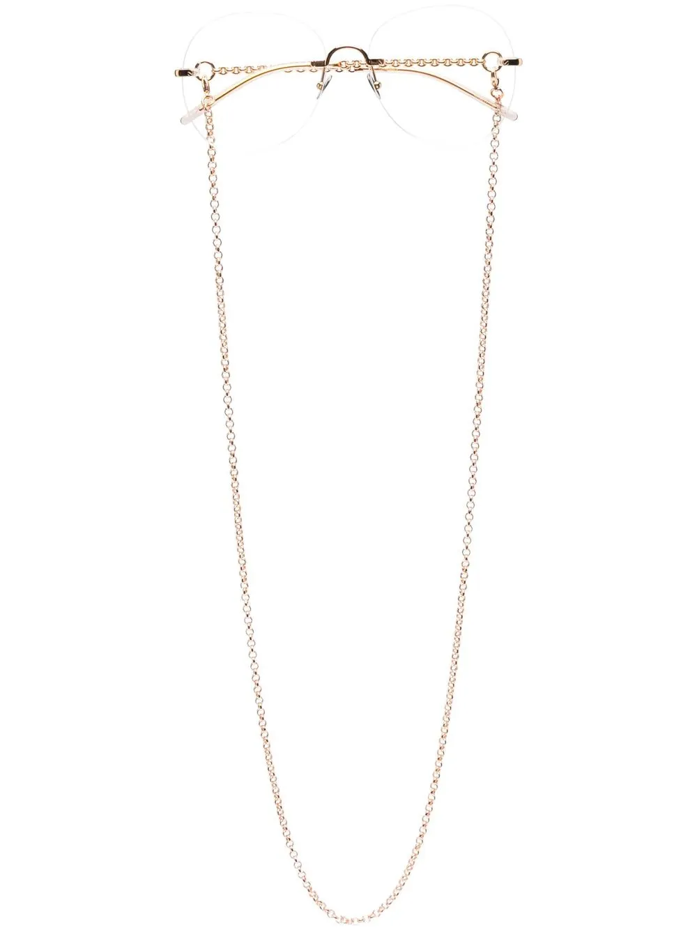 

Очки в безободковой оправе Pomellato Eyewear, золотой