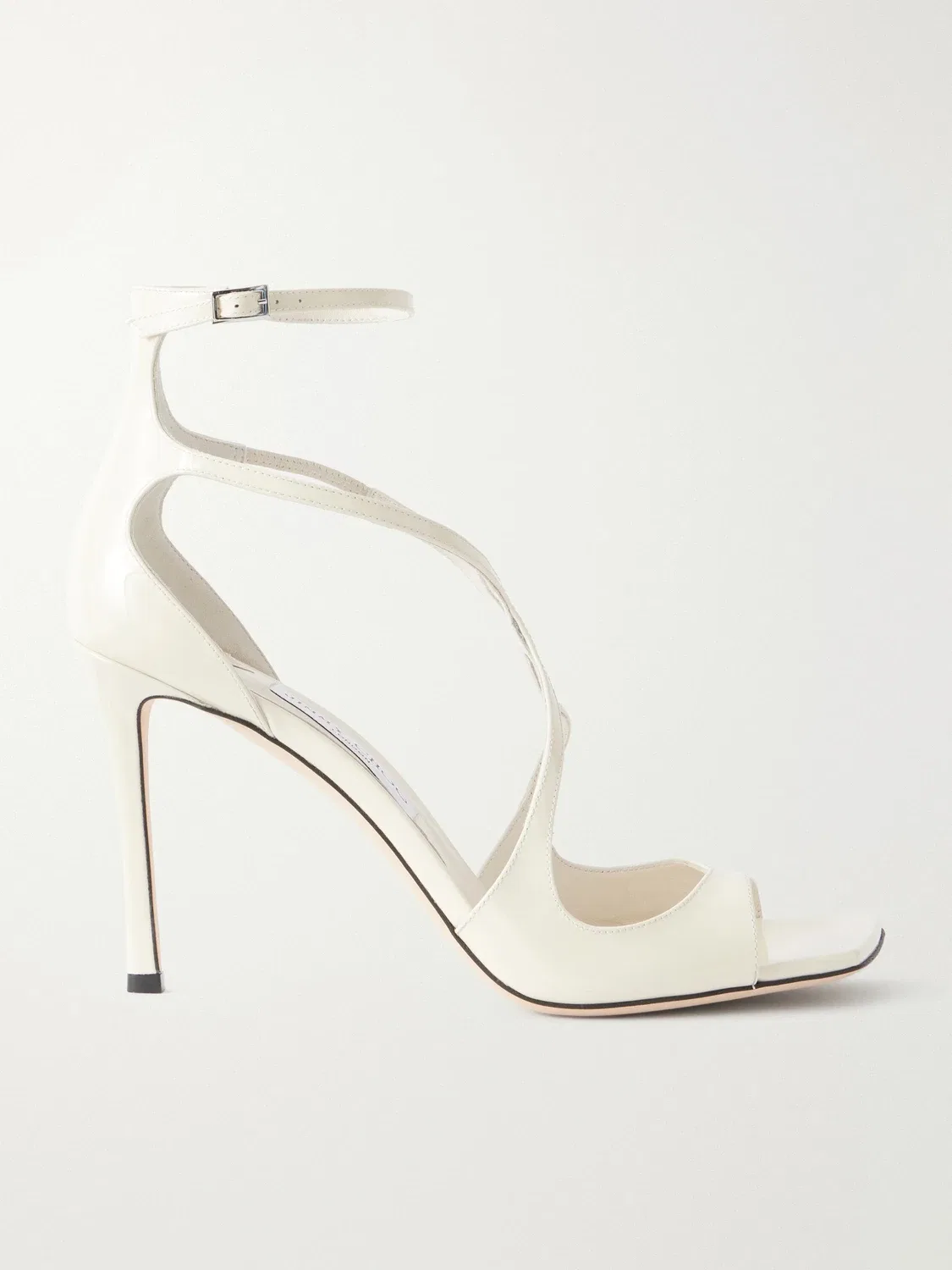 Сандалии Azia 95 из лакированной кожи JIMMY CHOO, бежевый