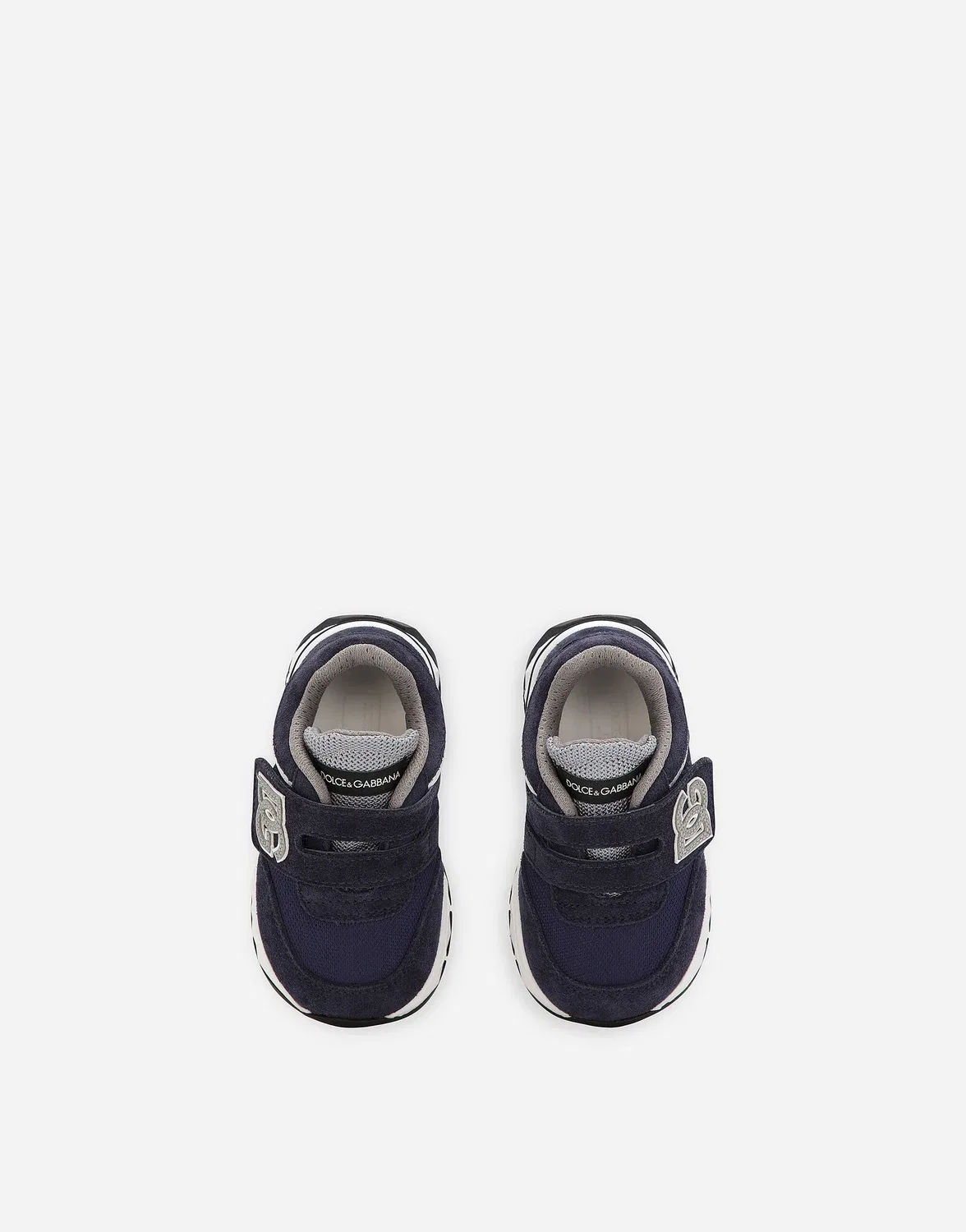 Кроссовки DG Running низкие из сетки и спилка Dolce&Gabbana, синий — фото 4