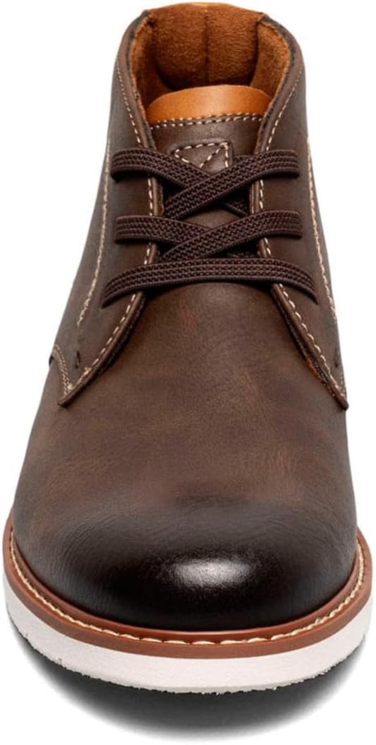 Ботинки Florsheim для мальчиков, Vibe Plain Toe Chukka - для маленьких и больших детей, Brown Crazy Horse — фото 3