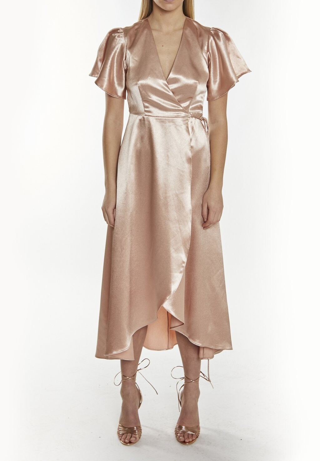 

Коктейльное платье / Вечернее платье SERENA -BRIDESMAID WRAP MIDI True Decadence, бежевый
