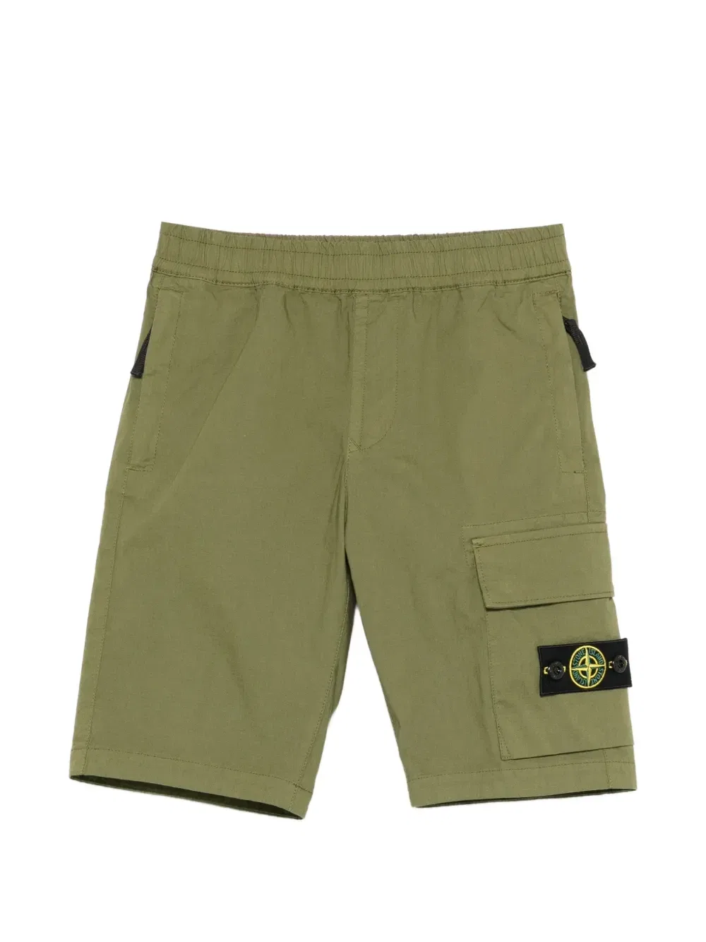 Шорты с нашивкой-логотипом Stone Island Junior, зеленый