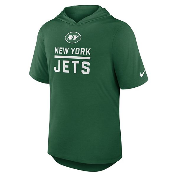 Мужская зеленая футболка-худи New York Jets Lockup Tri-Blend Nike — фото 3