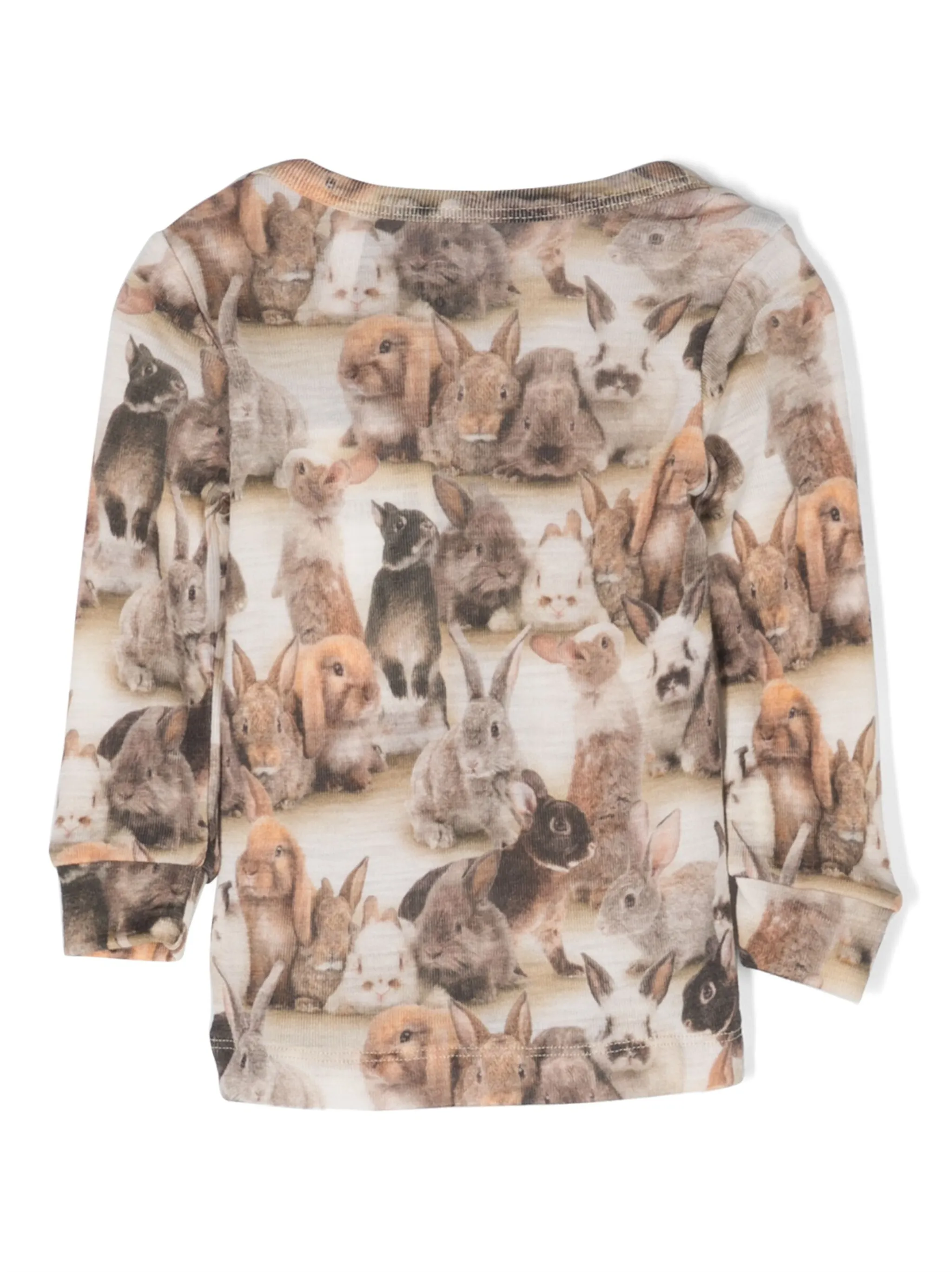Толстовка Eli Baby Rabbits из шерсти мериноса Molo, бежевый — фото 2