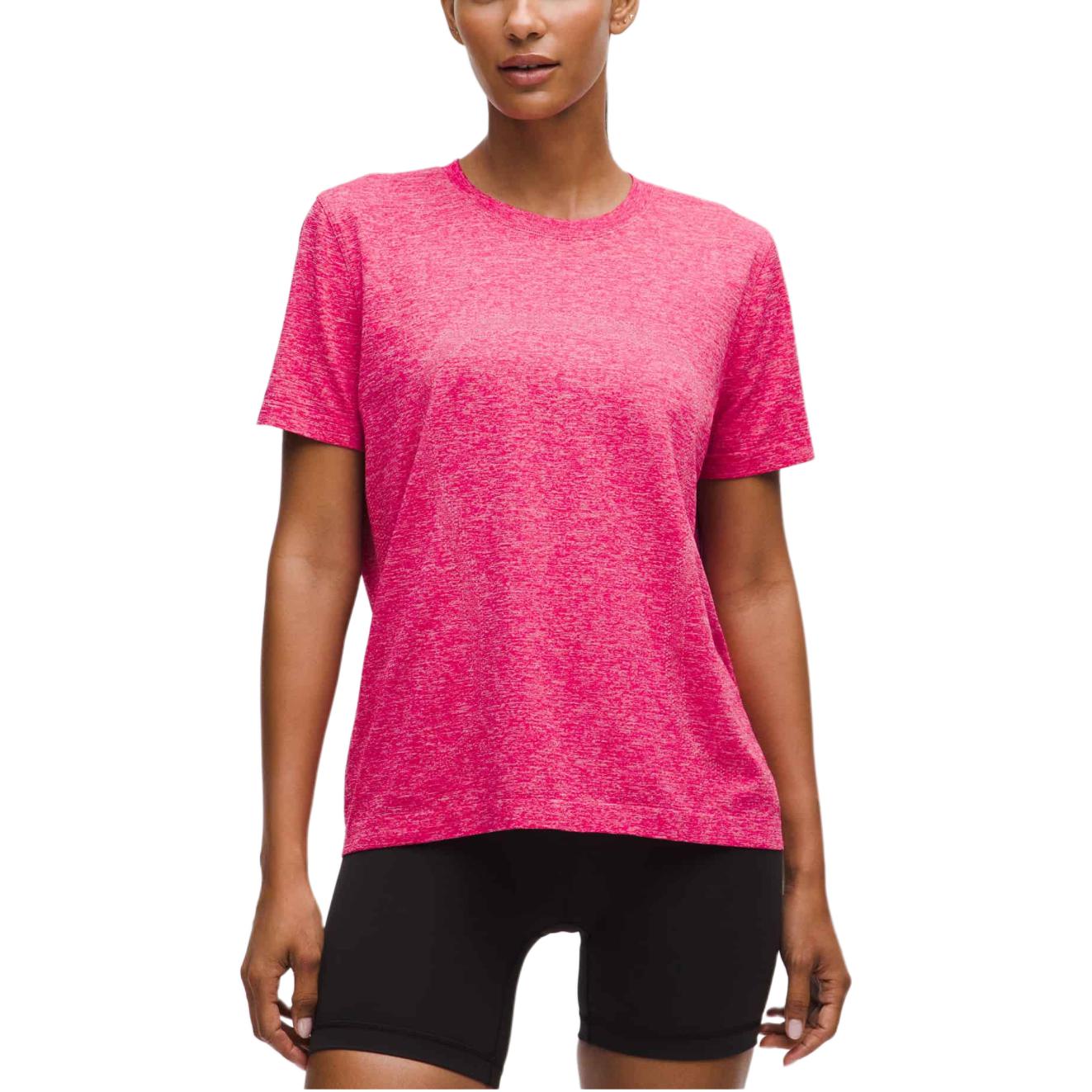 

Обычная футболка женская Lululemon, розовый