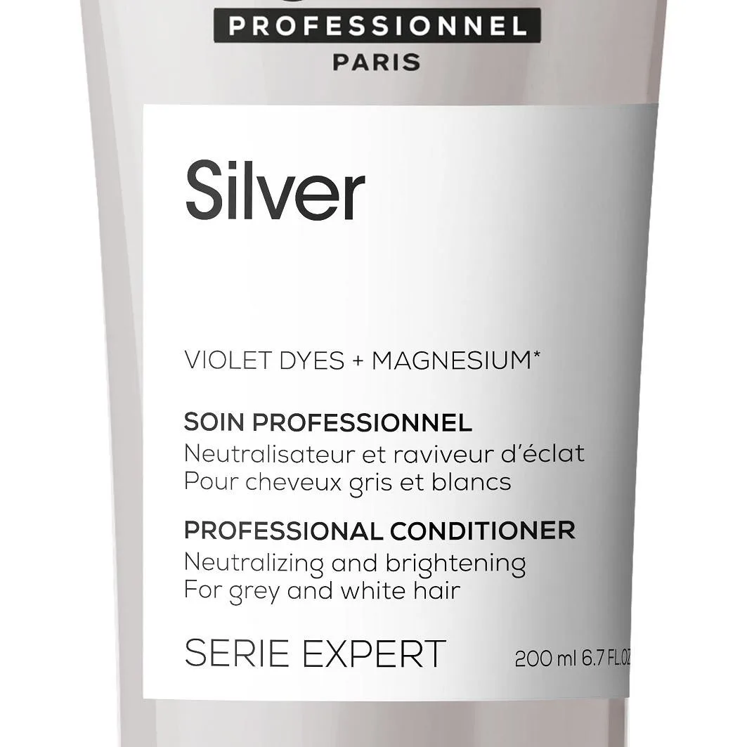 Кондиционер серии Expert Silver Neutralisierende Creme Für Graues Haar L Oreal Professionnel Paris, 200 мл — фото 2