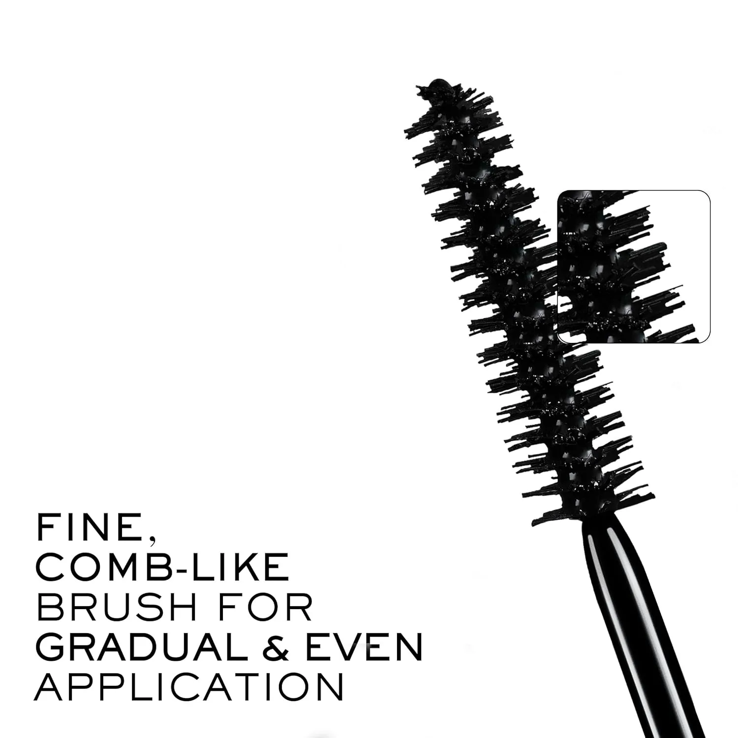 Тушь для ресниц Lancôme Définicils Defining & Lengthening Black Mascara Duo - для выразительных, удлиненных и естественно выглядящих ресниц - набор в полноразмерном и дорожном форматах, Black — фото 4