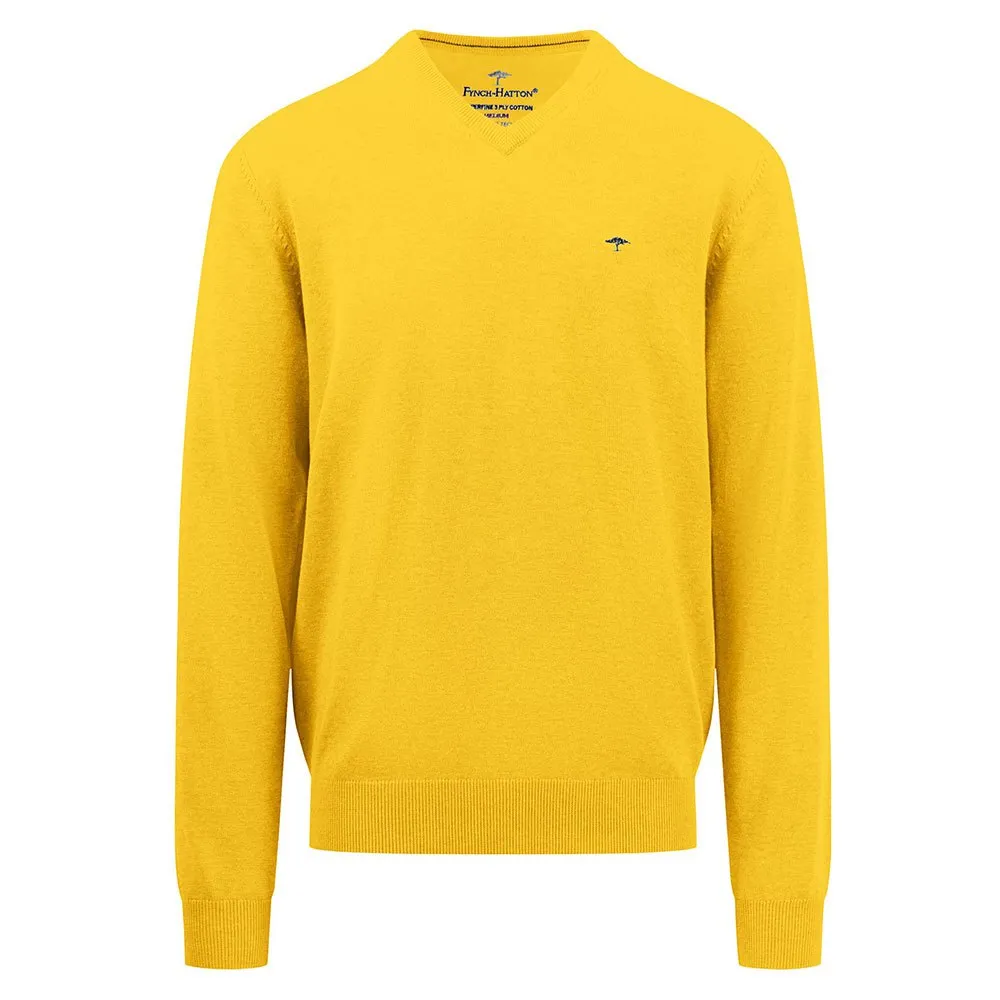 

Свитер Fynch Hatton 1413211 V Neck, желтый