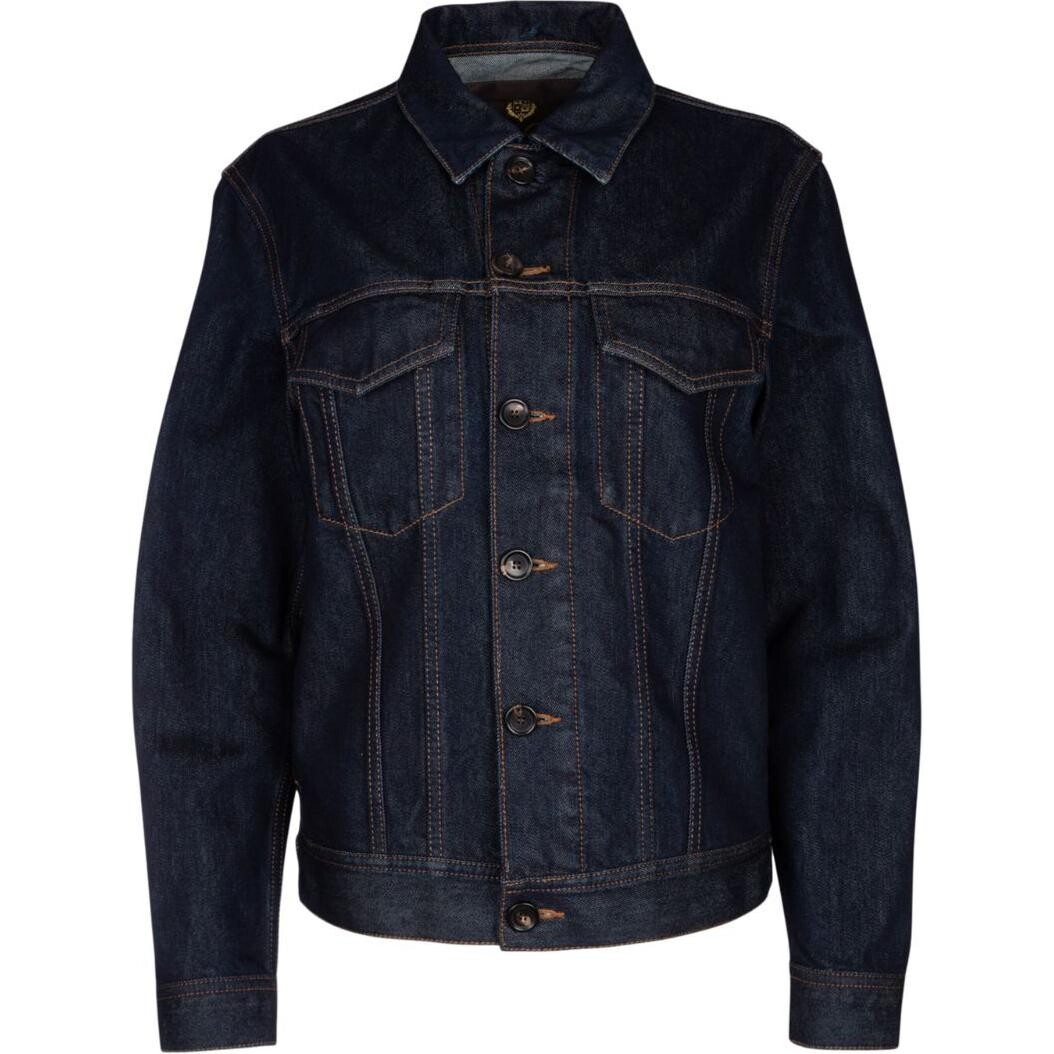 

Джинсовая куртка женская синяя Loro Piana