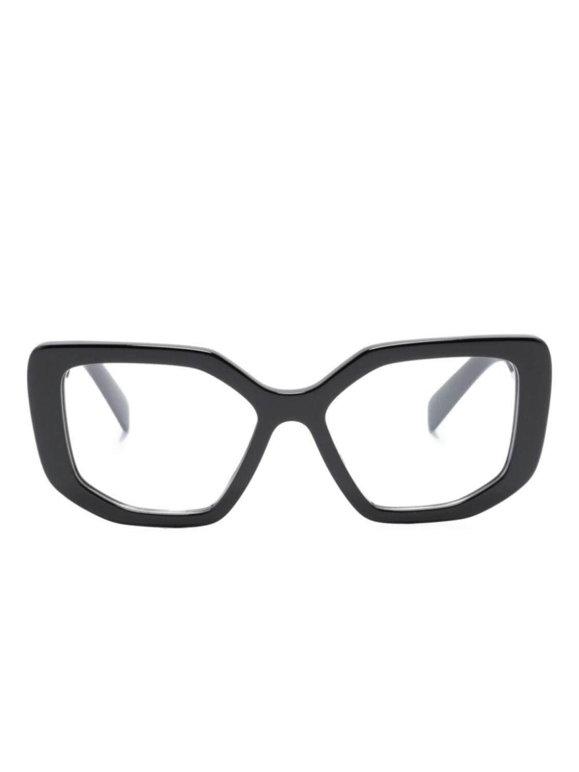 

Prada Eyewear очки в геометричной оправе с логотипом, черный