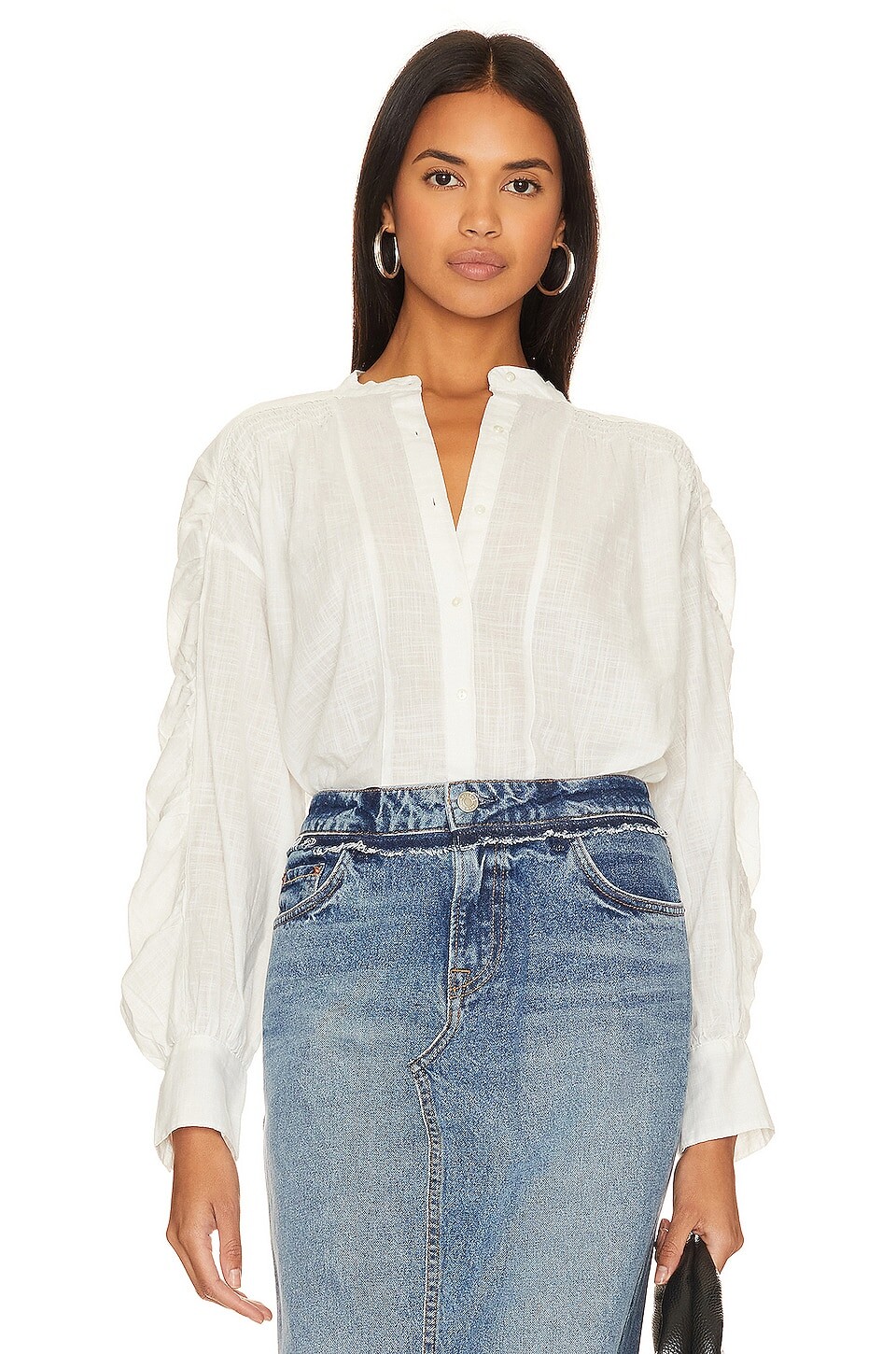 

Топ Free People Maraya Button Up, слоновая кость