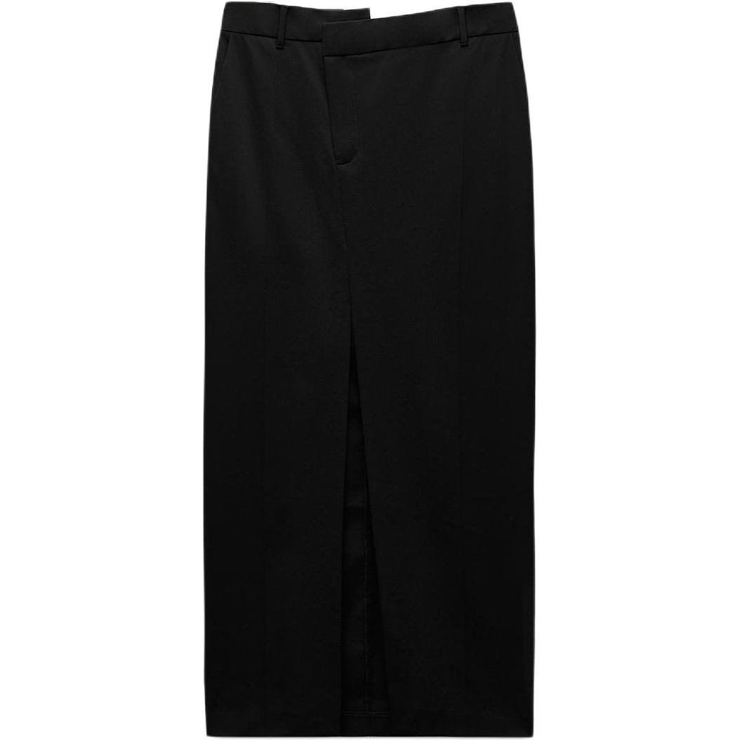 Повседневная длинная юбка женская черная ZARA — фото 2