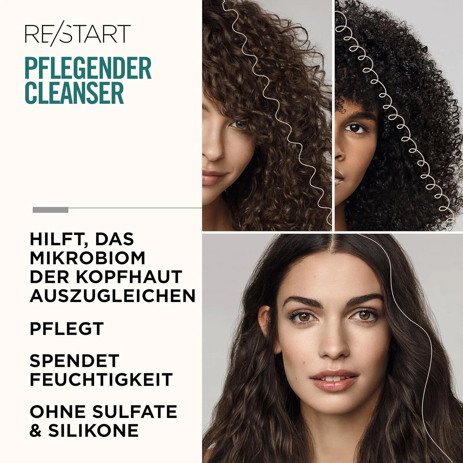 Питательный шампунь «Re/Start Curls Nutrient Shampoo» от Revlon Professional, 1000 мл Revlon Professional — фото 2