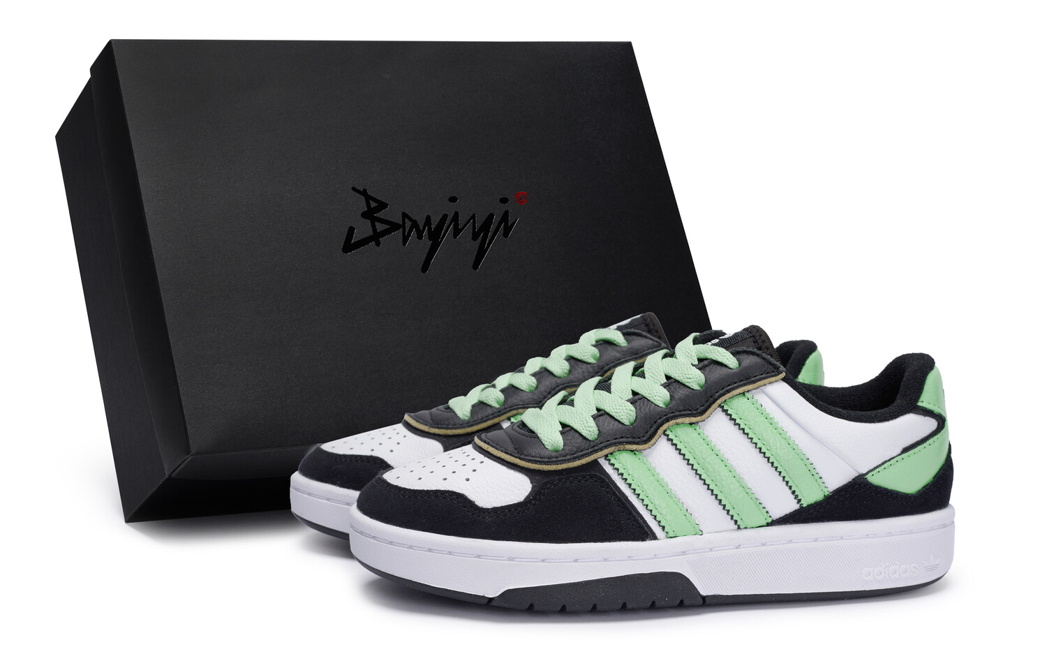 

Кроссовки для скейтборда Courtic унисекс с низким верхом, белый/зеленый Adidas Originals