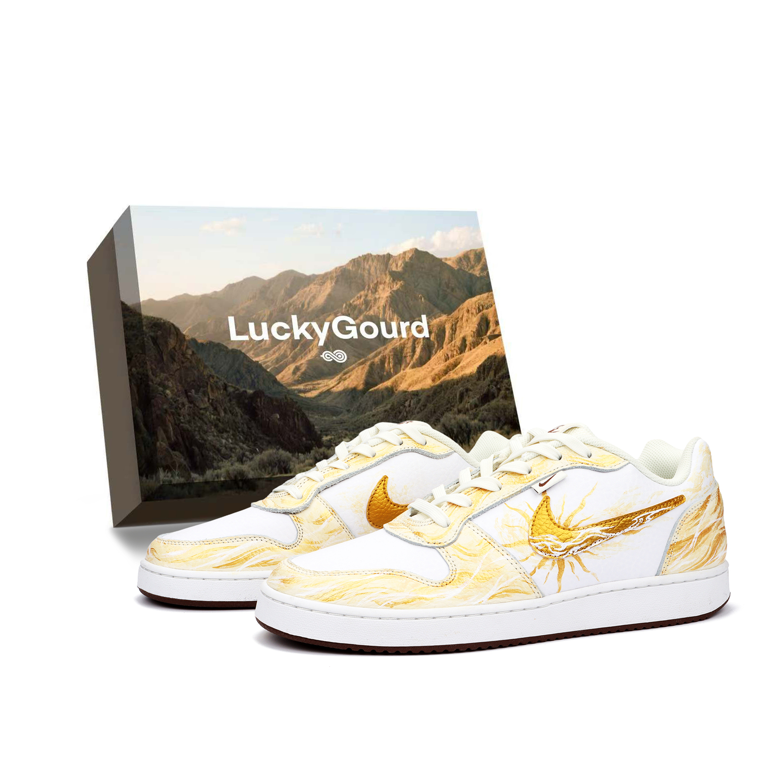 

Nike Eberson golden dawn cloud, box waterproof and wear resistant низкие кроссовки для скейтбординга мужские white gold