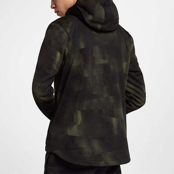 Куртка Nike LeBron James Sports Basketball Hooded Jacket Camouflage Green, зеленый — фото 4