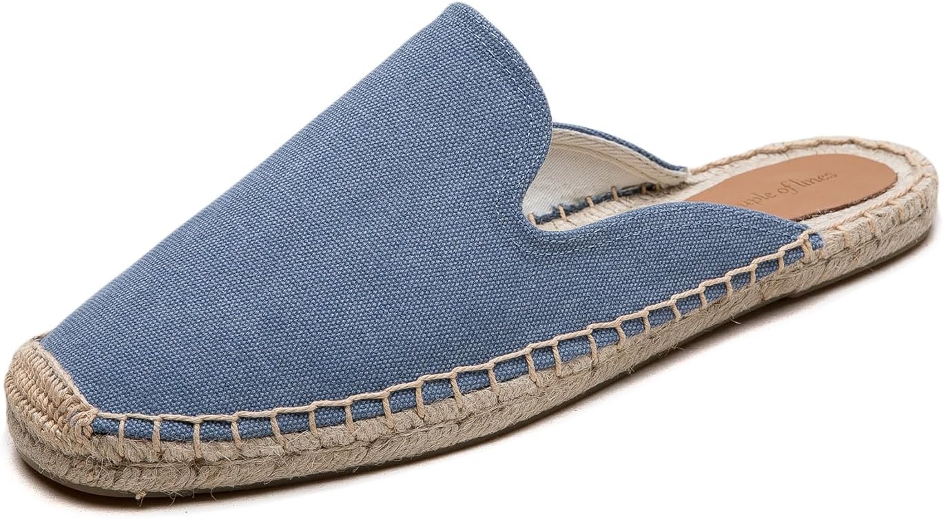 

Мужские эспадрильи-мюли - модные эспадрильи для мужчин, удобные и дышащие, подходящие как для улицы, так и для дома Eobzunu, синий