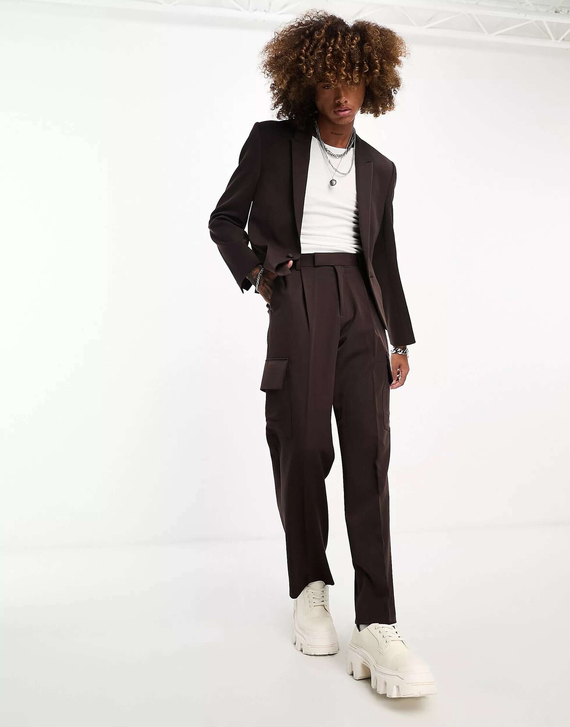 

Коричневый пиджак ASOS