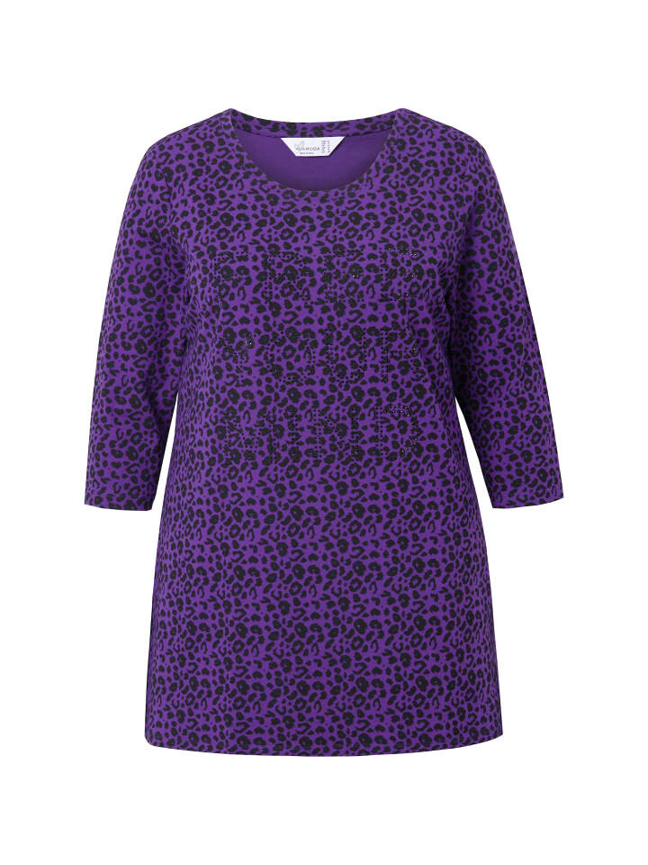 

Футболка MIAMODA Longshirt, фиолетовый