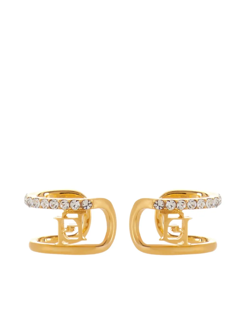 

Серьги-каффы с логотипом Elisabetta Franchi, золотой