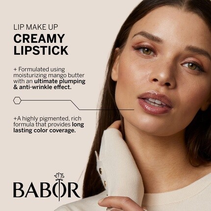 Make Up Lip Color Creamy Стойкая увлажняющая губная помада 4G - Цвет 05 Пудровый персик, Babor — фото 2