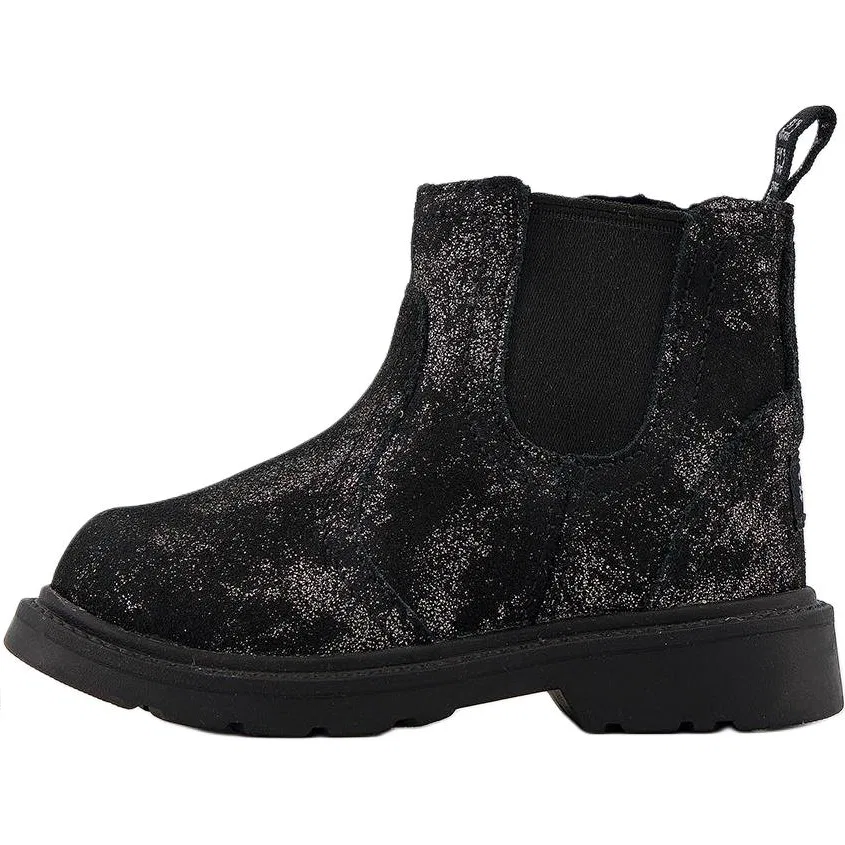 Детские ботинки UGG из замши черные