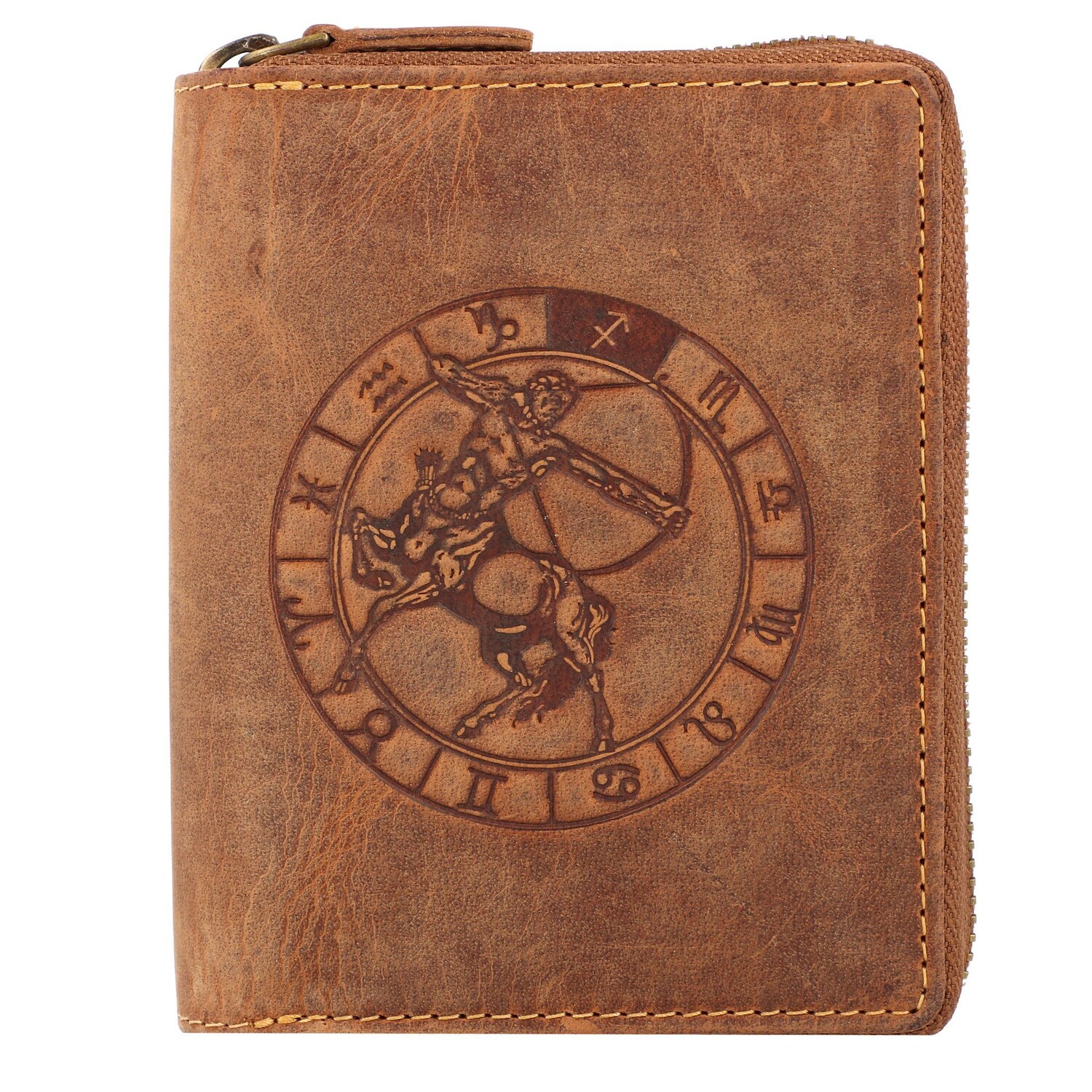 

Кошелек Greenburry Vintage Sternzeichen Leder 10 см, цвет schuetze