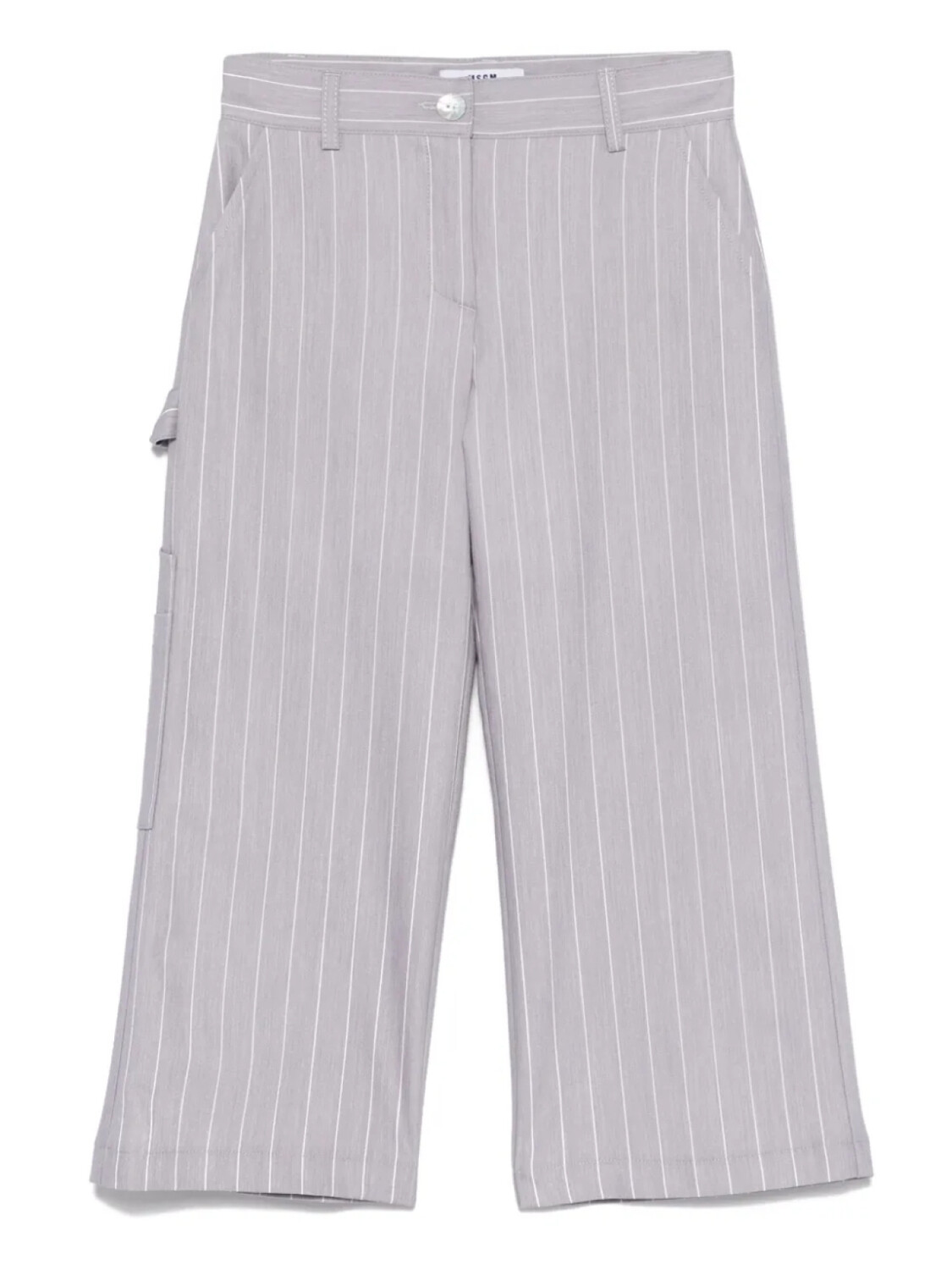 

MSGM Kids брюки в полоску, серый