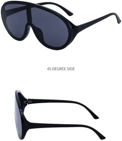 

Солнцезащитные очки-щитки большого размера 2027 года для женщин и мужчин, модные цельные солнцезащитные очки в стиле панк, большие оправы MTZJH, C2demibrown