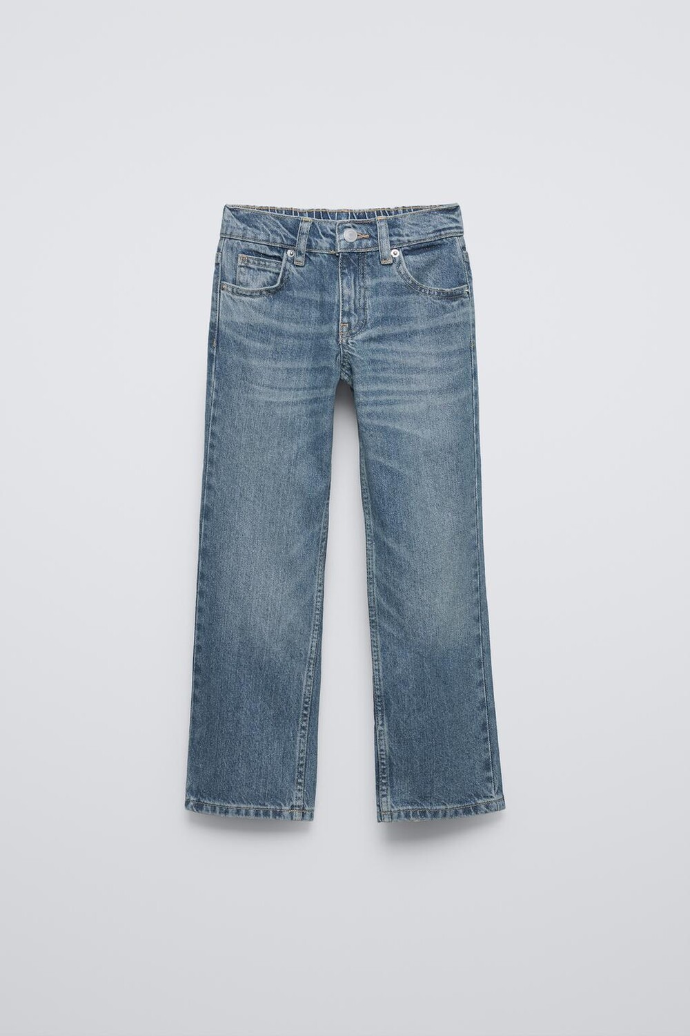 

Прямые джинсы с блестками ZARA, синий