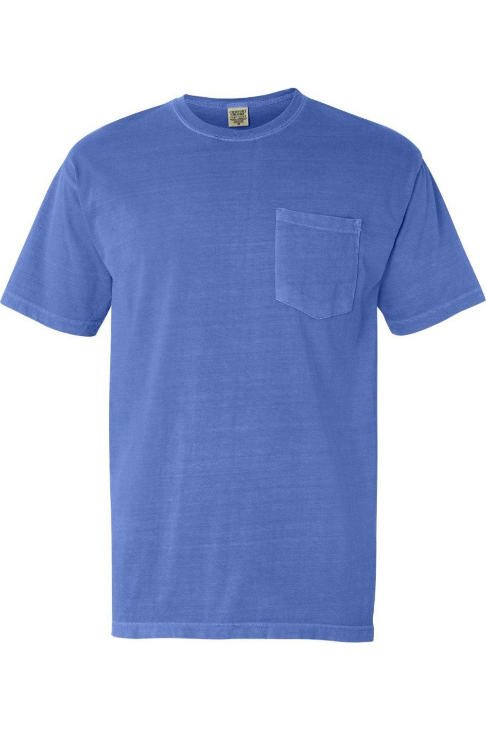 

Футболка Comfort Colors Garment-Dyed Heavyweight Pocket, цвет flo blue