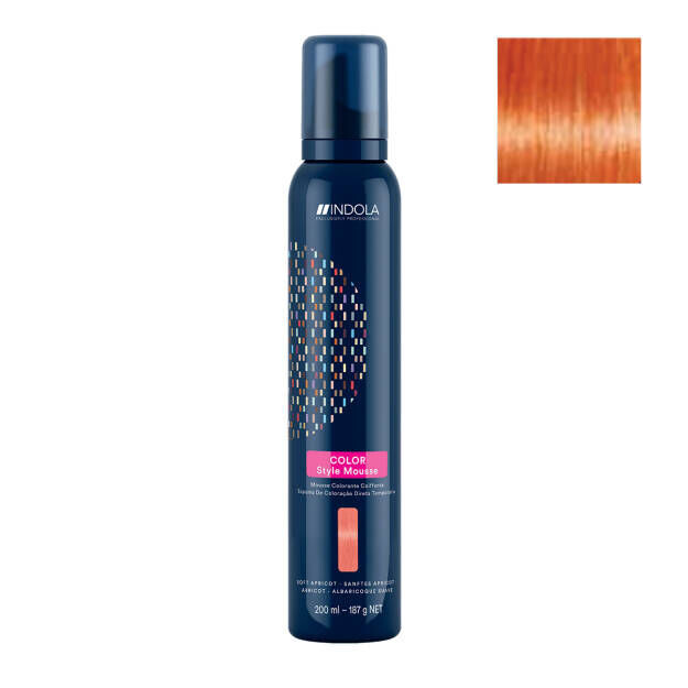 

Мусс-краска для волос медный Indola Color Style Mousse, 200 мл
