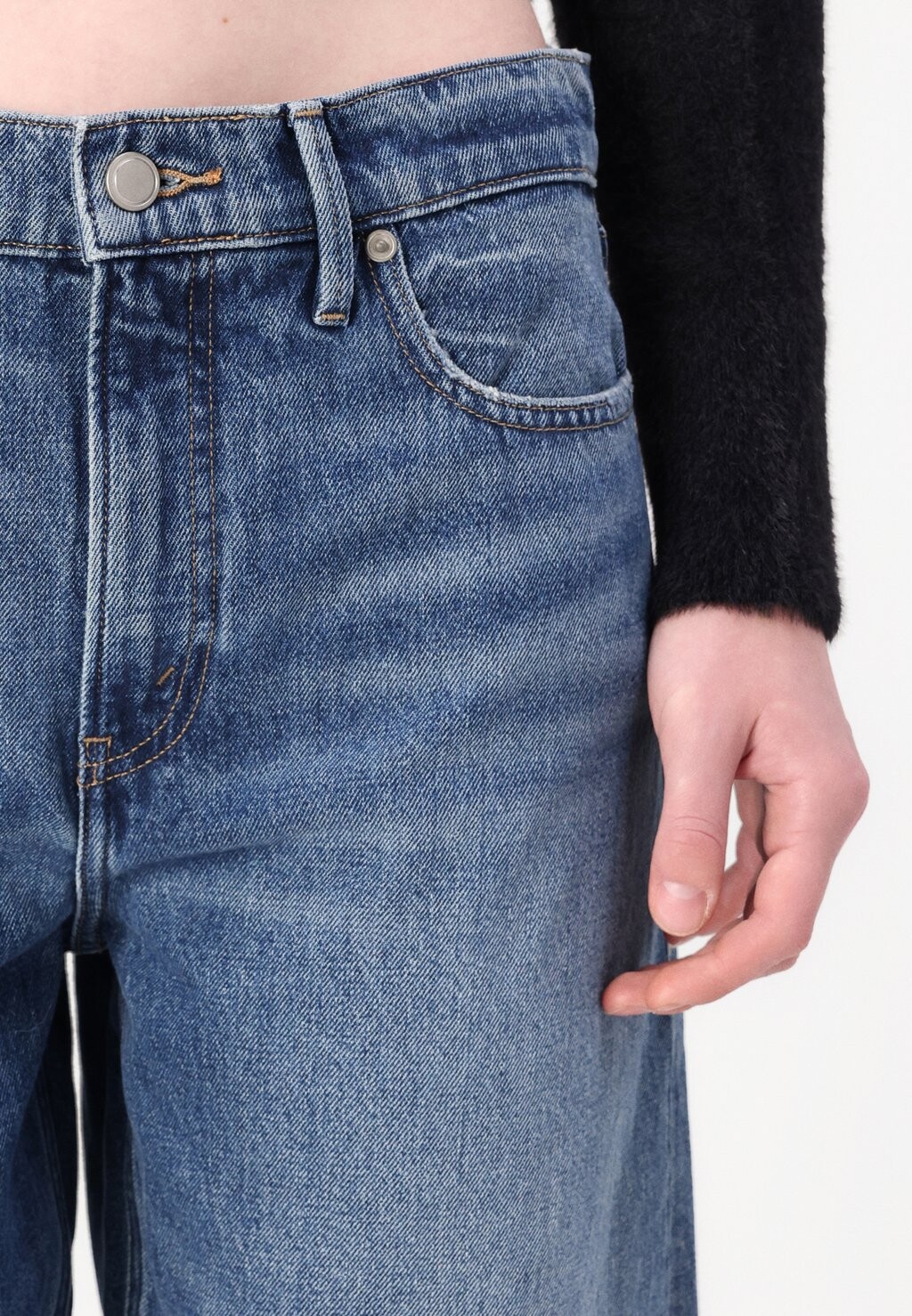 

Джинсы прямого кроя GOOD BARREL Good American, синий деним