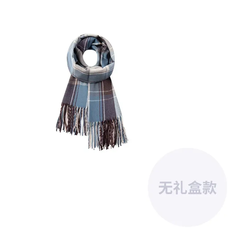 

Шарф из искусственного кашемира Xuantang унисекс, Blue Gray