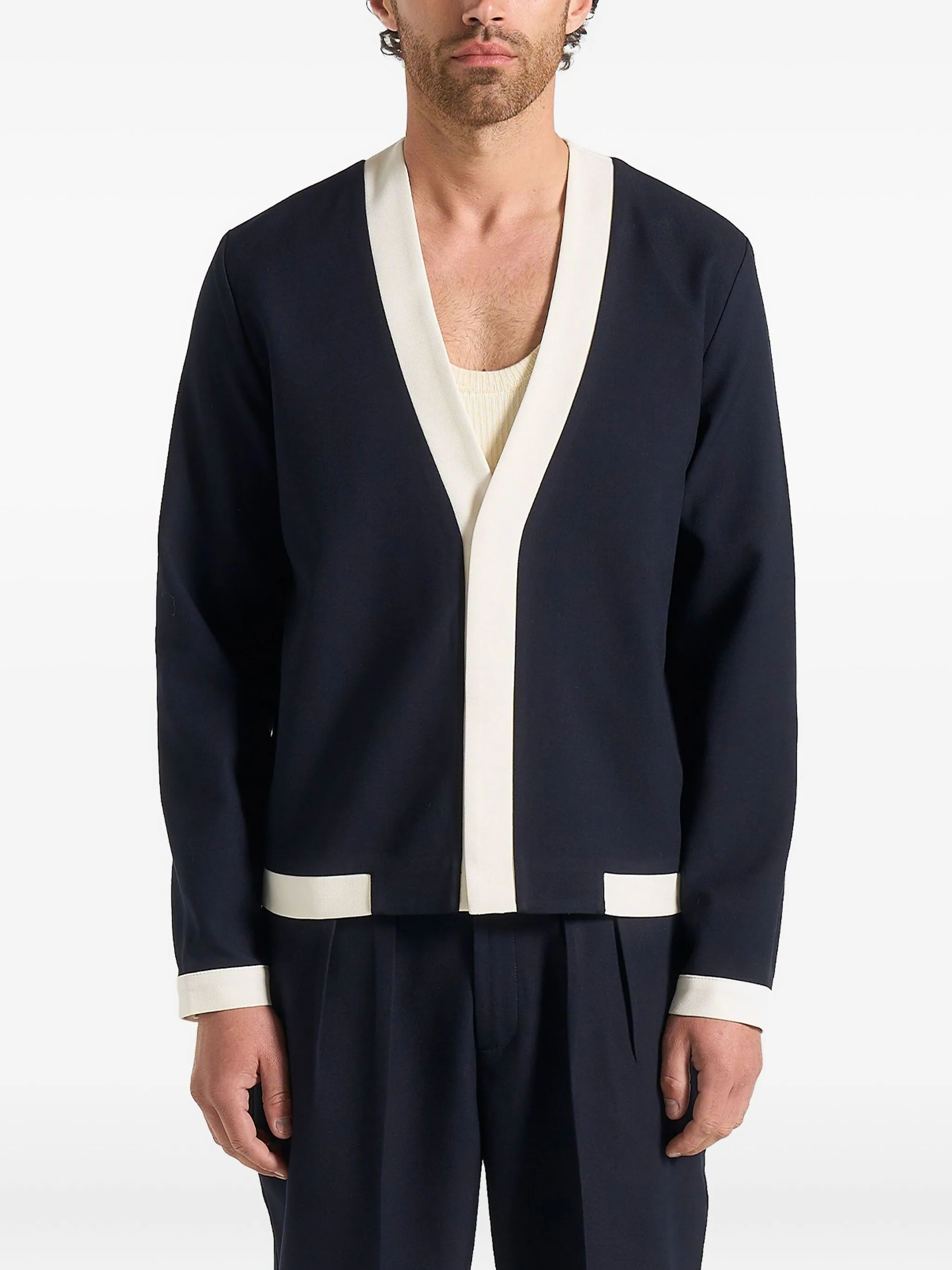 

Кардиган Clovis строгого кроя Manière De Voir, синий