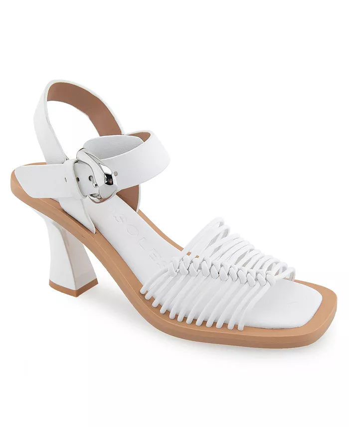 Женские туфли на низком каблуке с пряжкой и круглым мысом Aerosoles, розовый