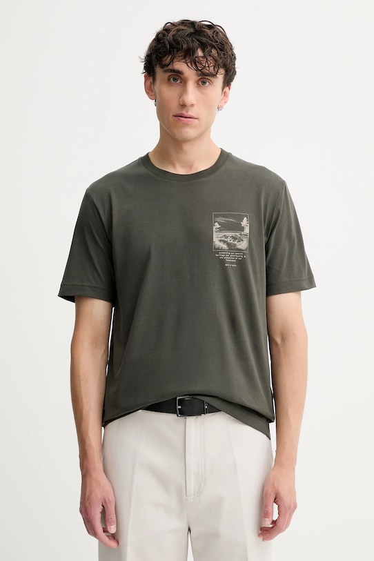 

Хлопковая футболка Marc O'Polo, зеленый