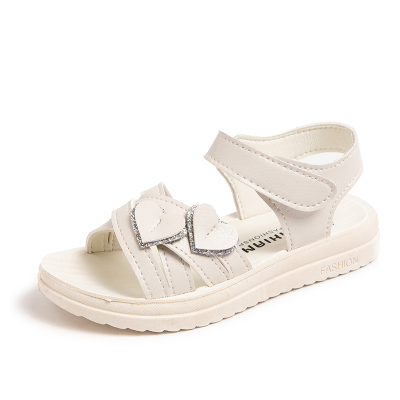 

Детские сандалии с низким верхом, устойчивые к ударам, износостойкие, с отскоком, легкие и амортизирующие QIQUDUCK, белый